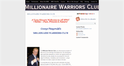 Desktop Screenshot of millionairewarriorsclub.com