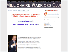 Tablet Screenshot of millionairewarriorsclub.com